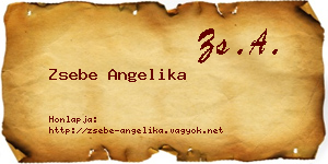 Zsebe Angelika névjegykártya